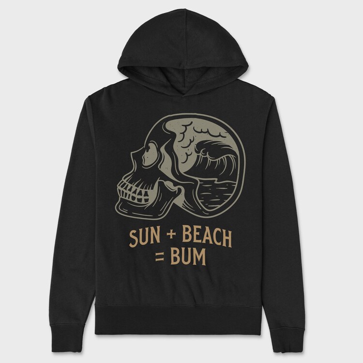 Sun Beach Bum, Hanorac Oversize Barbati (Unisex)