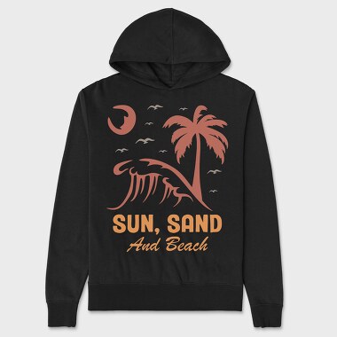 Sun Sand and Beach, Hanorac Oversize Barbati (Unisex)