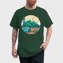 Camping Illustration 9, Tricou Barbati (Unisex)
