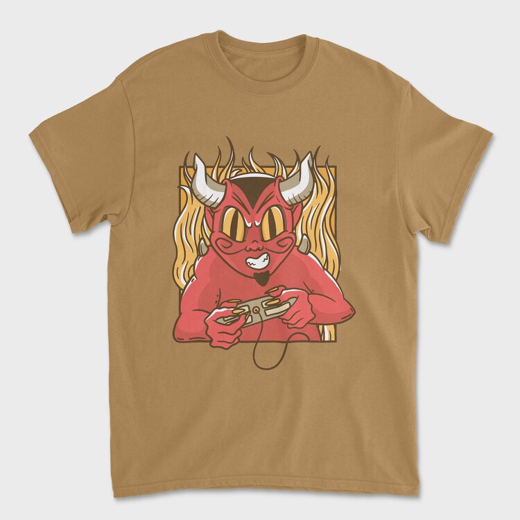 Devil Gamer, Tricou Barbati (Unisex)