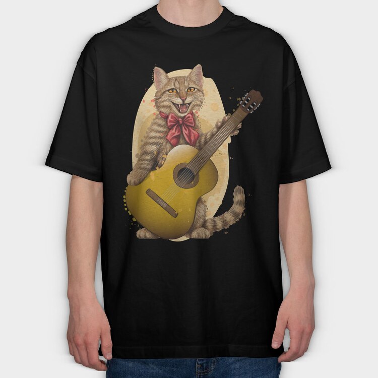 Catstrumming, Tricou Oversize Barbati (Unisex)