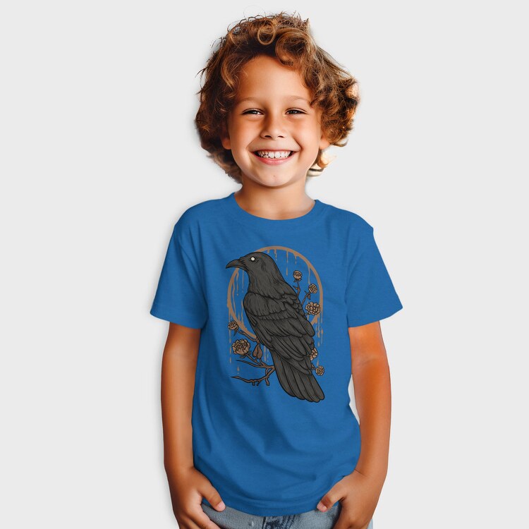 Raven Perch on the Flower Branch, Tricou Copii