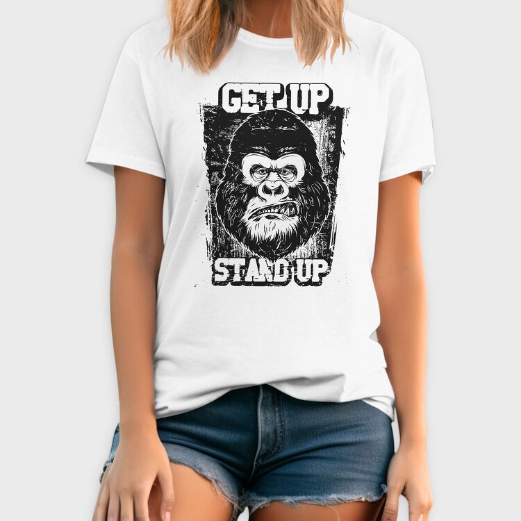 Gorilla Stand Up, Tricou Barbati (Unisex)
