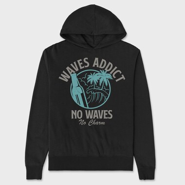 Waves Addict, Hanorac Oversize Barbati (Unisex)