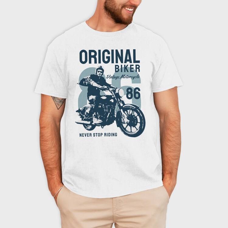Original Biker 86, Tricou Barbati (Unisex)