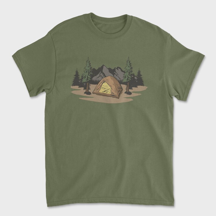 Retro Nature Outdoor 23, Tricou Barbati (Unisex)