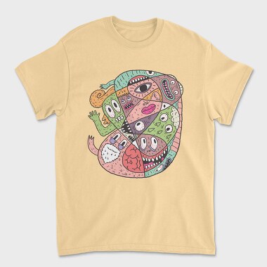 Abstract Monster 1, Tricou Barbati (Unisex)