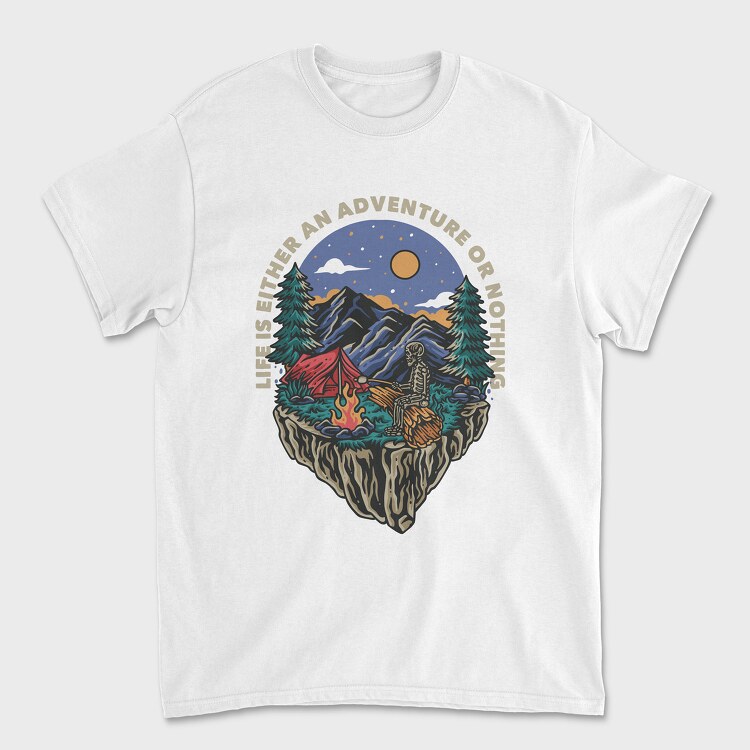 Adventure or Nothing, Tricou Barbati (Unisex)