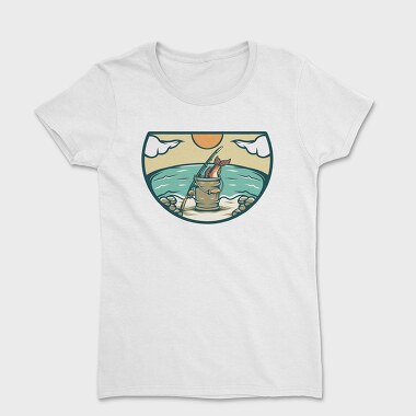 Tricou Femei, Bass Fishing Illustration 3