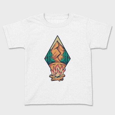 Camping Illustration 1, Tricou Copii