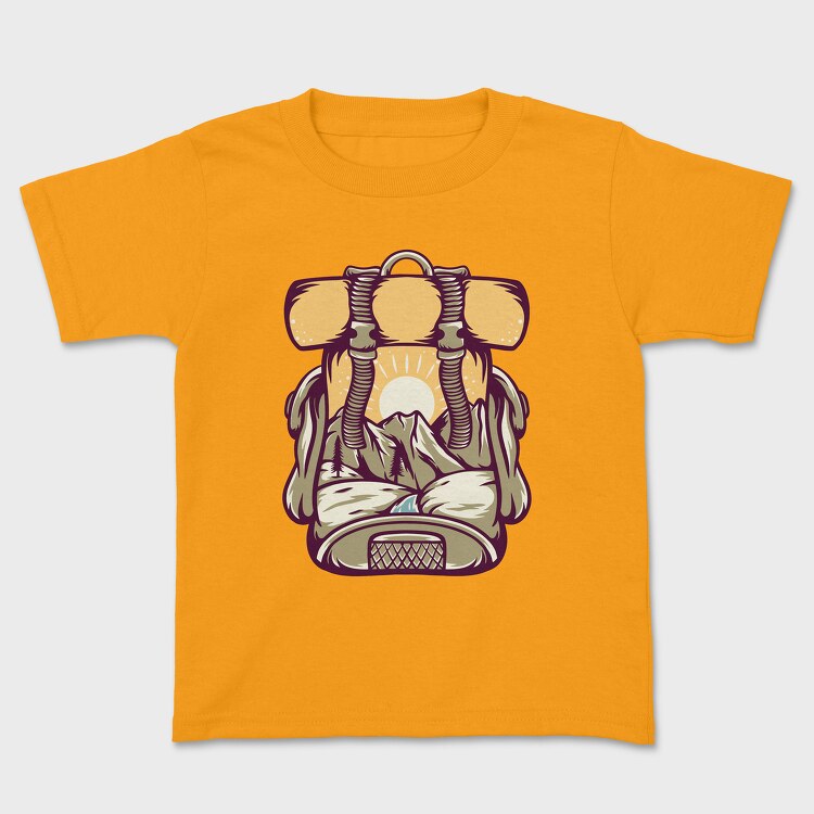 Camping Illustration 6, Tricou Copii