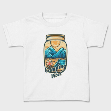 Camping Illustration 8, Tricou Copii