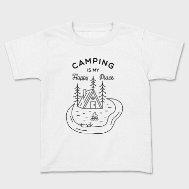 Camping Is My Happy Place, Tricou Copii