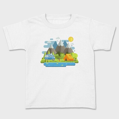 Camping Landscape, Tricou Copii