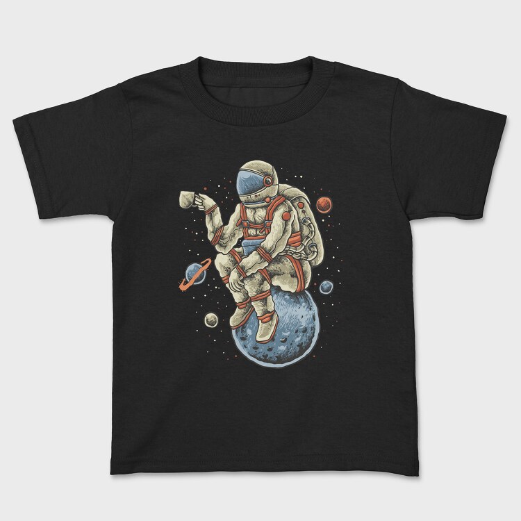 Tricou Copii, Coffee Astronaut