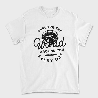 Explore the World, Tricou Barbati (Unisex)