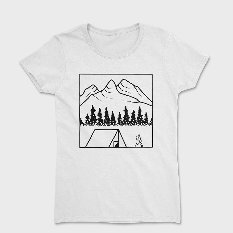 Tricou Femei, Geometric Landscape 10