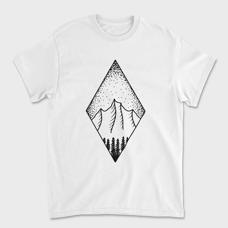 Tricou Barbati (Unisex), Geometric Landscape 7