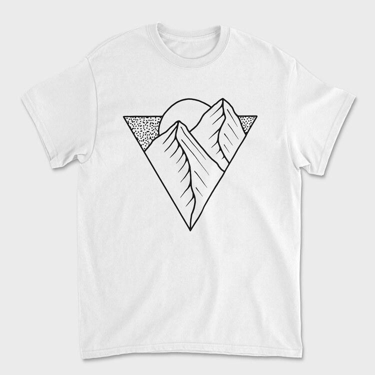 Geometric Landscape 9, Tricou Barbati (Unisex)