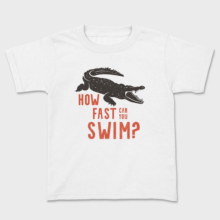 Tricou Copii, How Fast Can You Swim