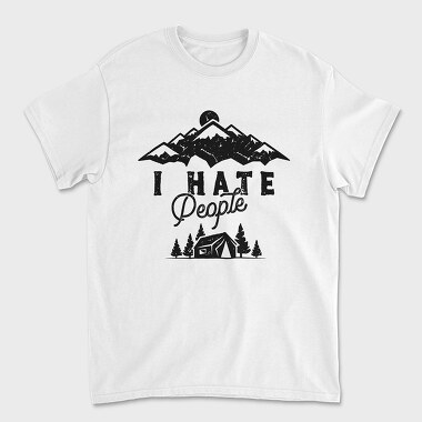 I Hate People Mountain, Tricou Barbati (Unisex)