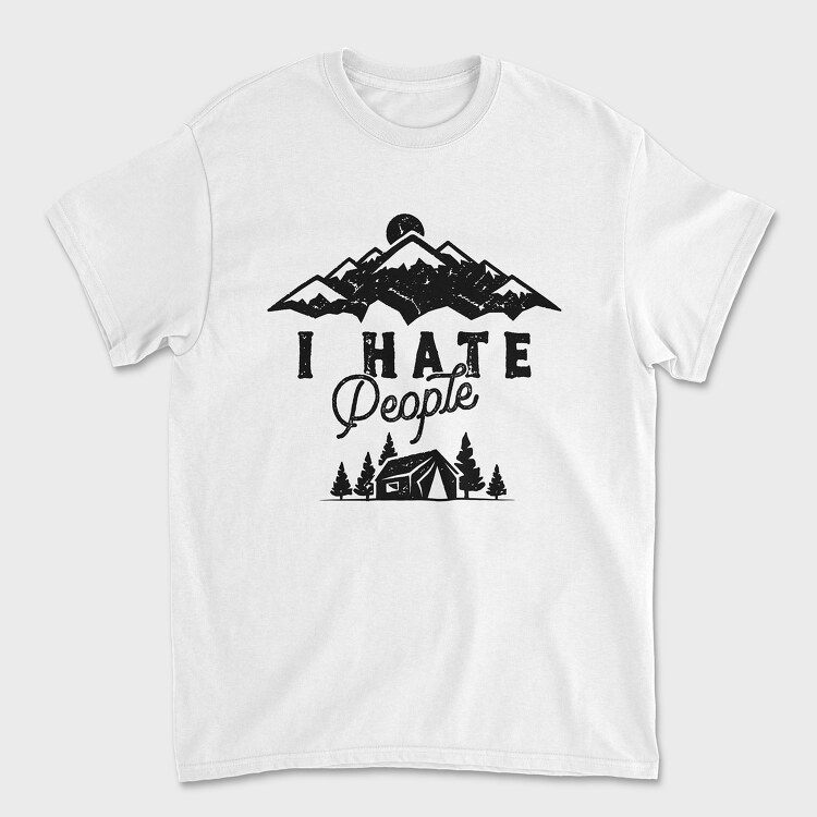 I Hate People Mountain, Tricou Barbati (Unisex)