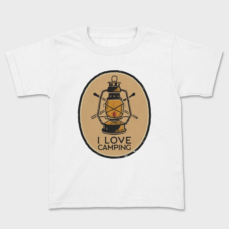 I Love Camping Lantern, Tricou Copii