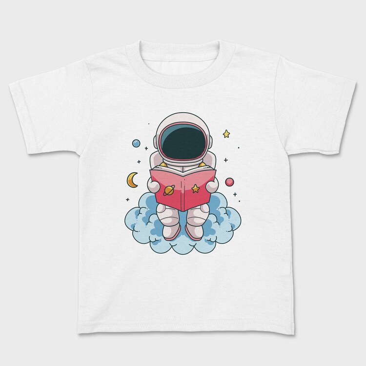 Tricou Copii, Little Astronaut Reading