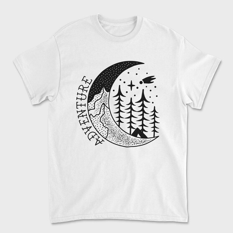 Moon Adventure, Tricou Barbati (Unisex)