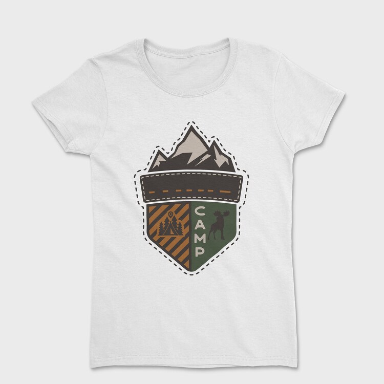 Mountain Camp Badge, Tricou Femei