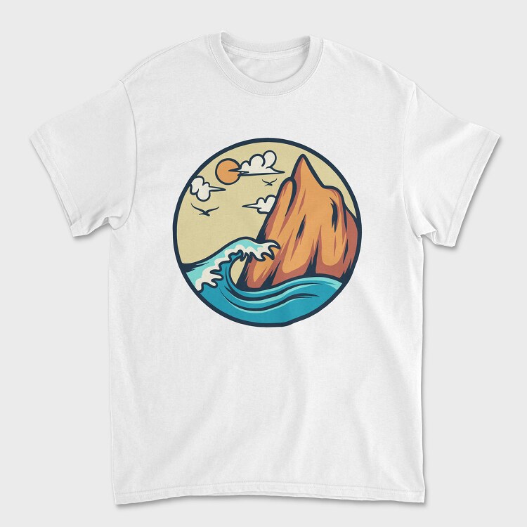 Tricou Barbati (Unisex), Mountain Illustration 2