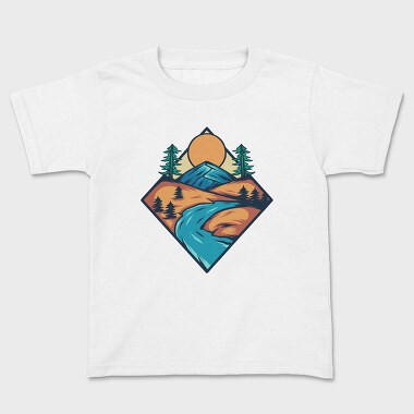 Mountain Illustration 3, Tricou Copii