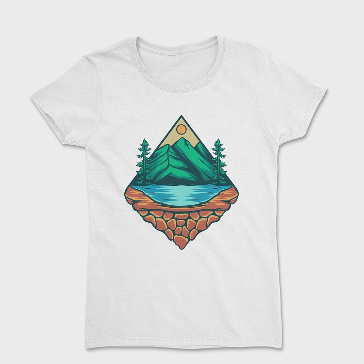 Mountain Illustration 5, Tricou Femei