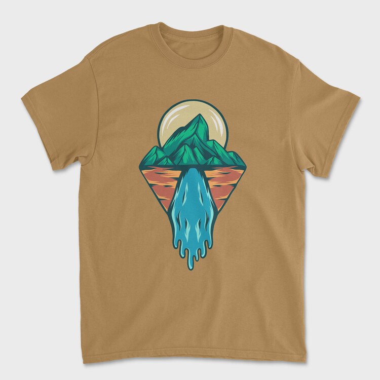 Tricou Barbati (Unisex), Mountain Illustration