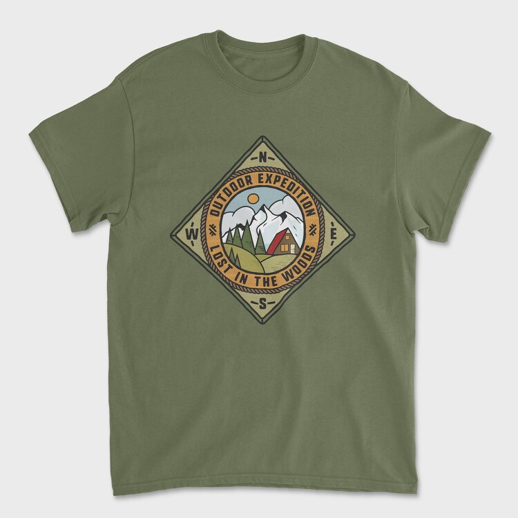 Outdoor Expedition, Tricou Barbati (Unisex)