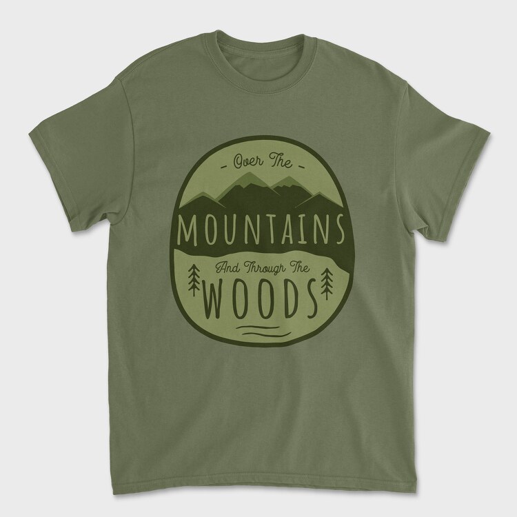 Tricou Barbati (Unisex), Over the Mountains