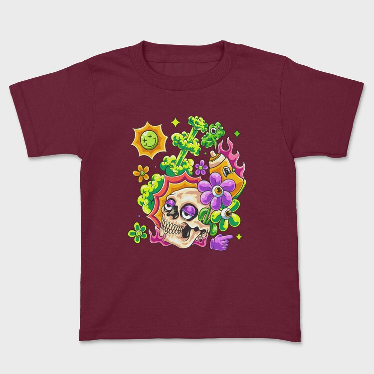 Psychedelic Skull, Tricou Copii