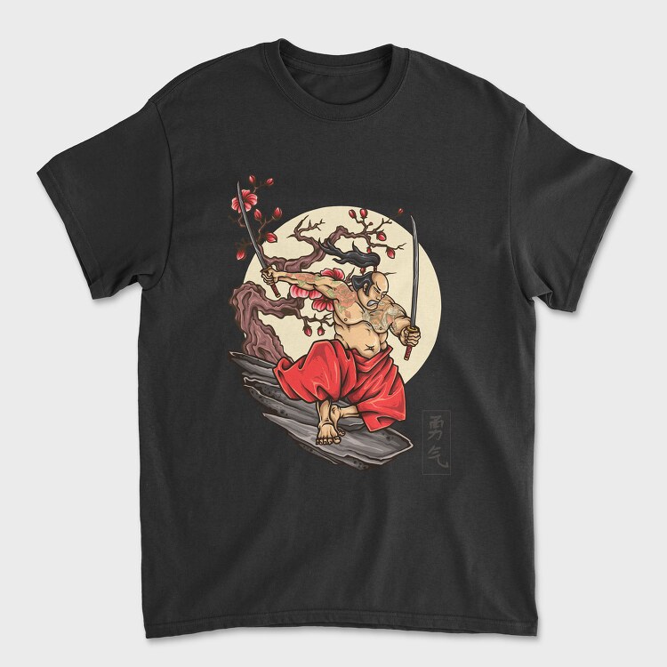 Tricou Barbati (Unisex), Samurai Hero Attack