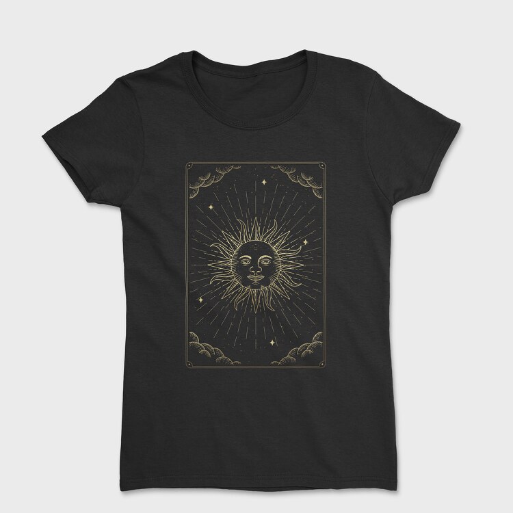 Tricou Femei, The Sun Tarot Card