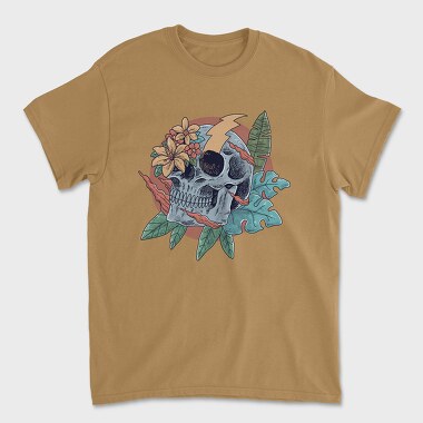 Tropical Skull, Tricou Barbati (Unisex)