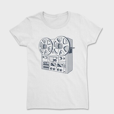 Tricou Femei, Vintage Audio Illustration 2