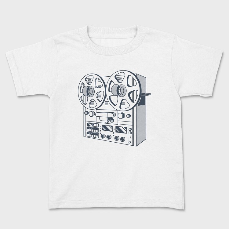 Vintage Audio Illustration 2, Tricou Copii