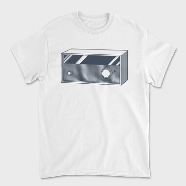 Tricou Barbati (Unisex), Vintage Audio Illustration