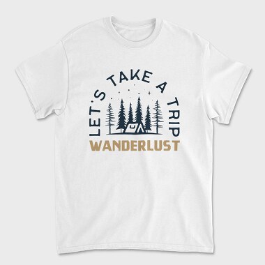 wander lust, Tricou Barbati (Unisex)