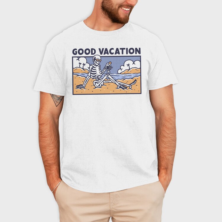 Skeleton Vacation, Tricou Barbati (Unisex)