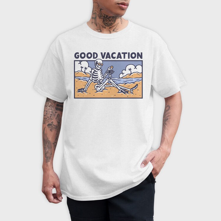 Skeleton Vacation, Tricou Barbati (Unisex)