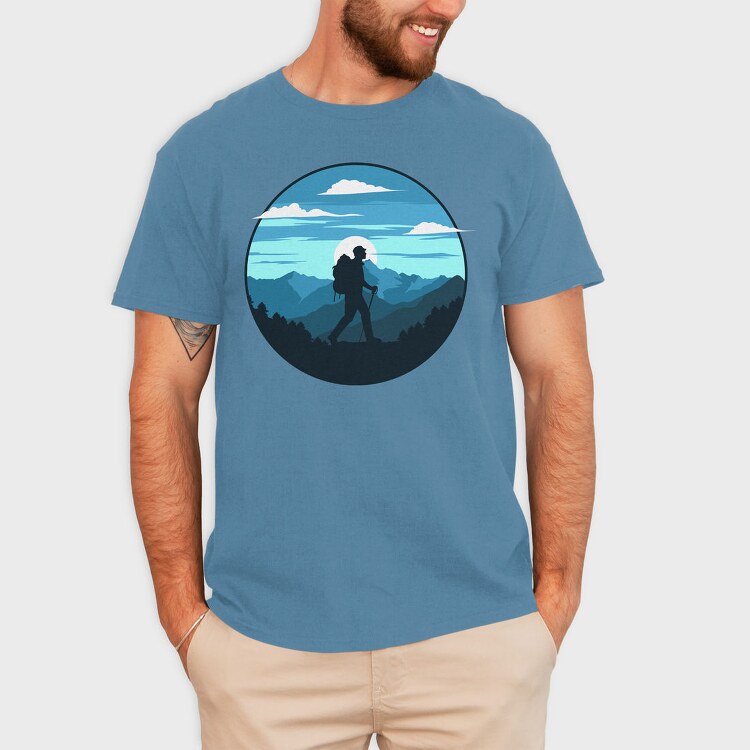 Hiking Horizon, Tricou Barbati (Unisex)