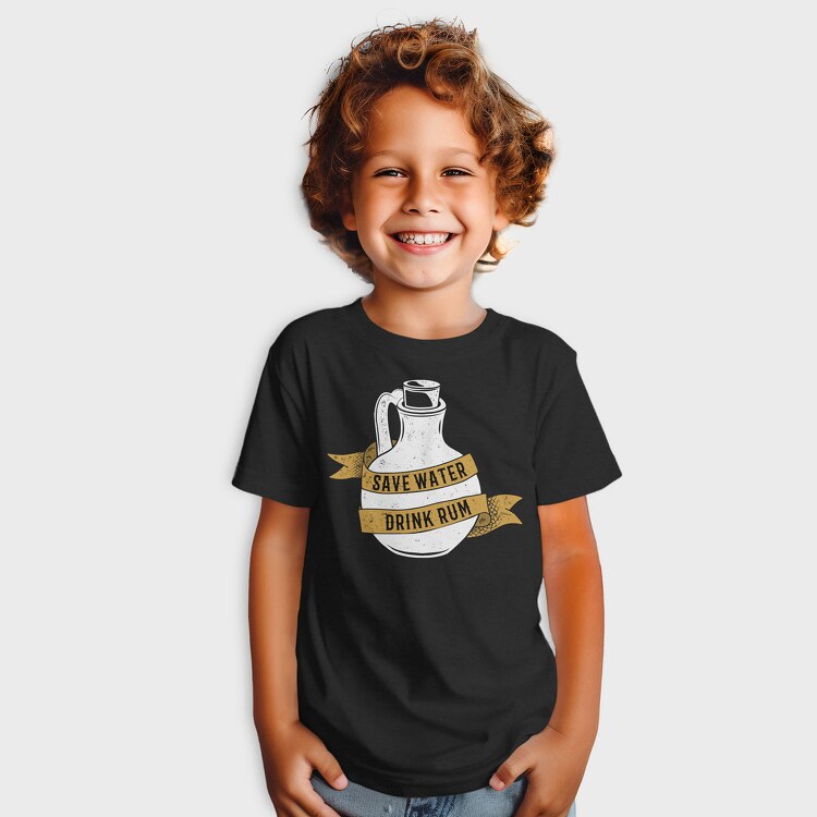 Save Water Drink Rum, Tricou Copii