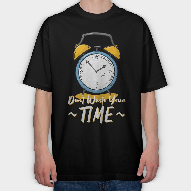 Alarm Clock Time, Tricou Oversize Barbati (Unisex)