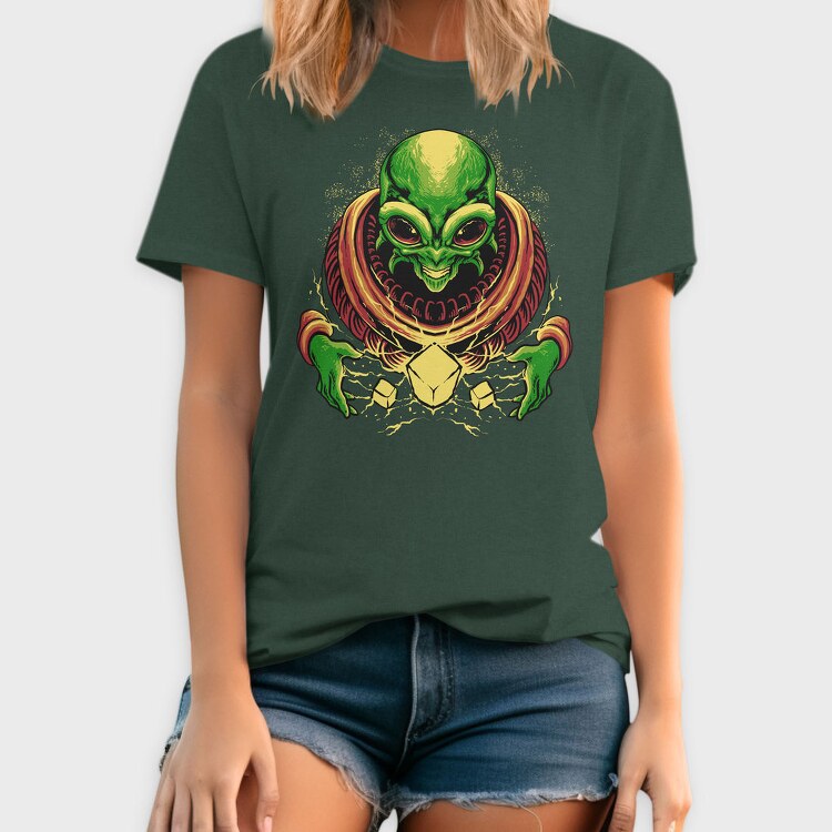 Alien Grin, Tricou Barbati (Unisex)